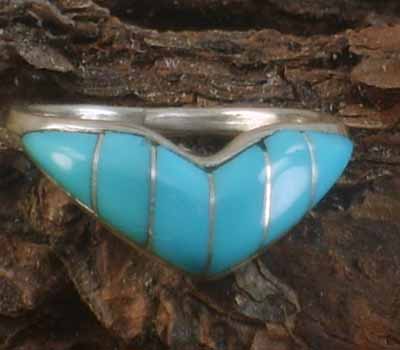 Native American Zuni Ring- sz 7.25